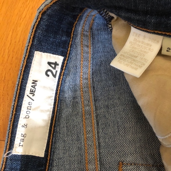 Rag and bone cropped jeans sz 24 - Picture 6 of 10